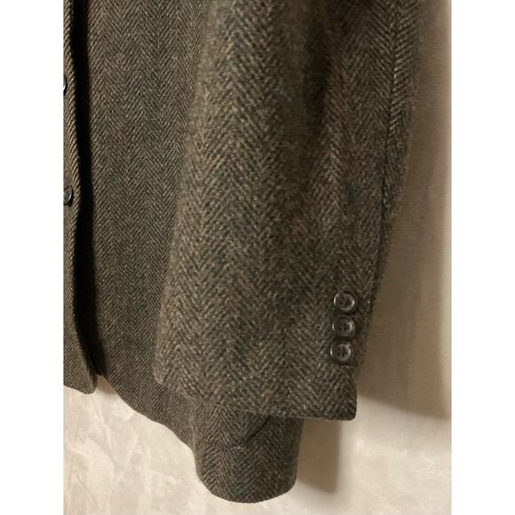 LL Bean Women's Vintage Herringbone Wool Thinsulate Quilted Lining Blazer Sz 16R - Picture 3 of 7